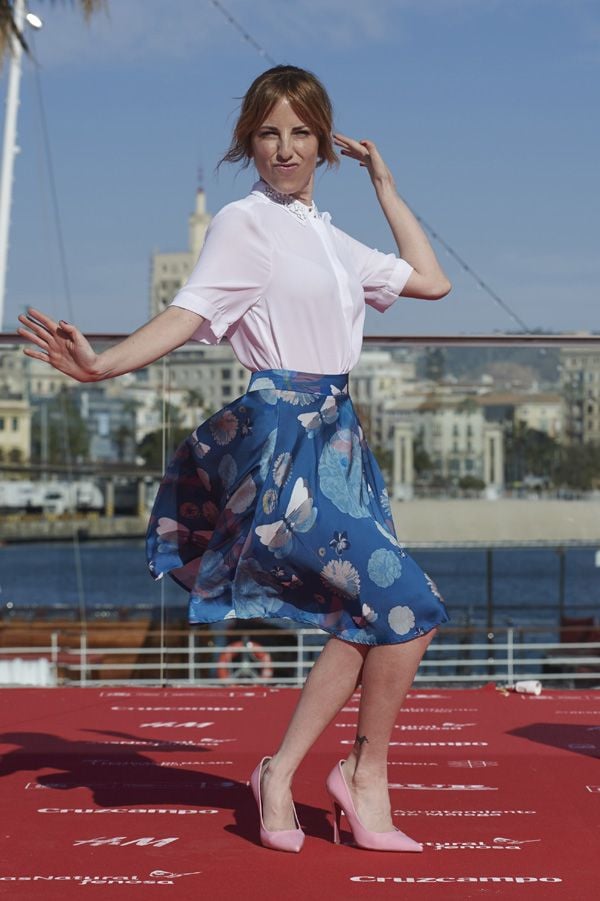 Celia de Molina durante la presentación de 'Cómo sobrevivir a una despedida de soltera' en la pasada edición del Festival de Cine de Málaga
