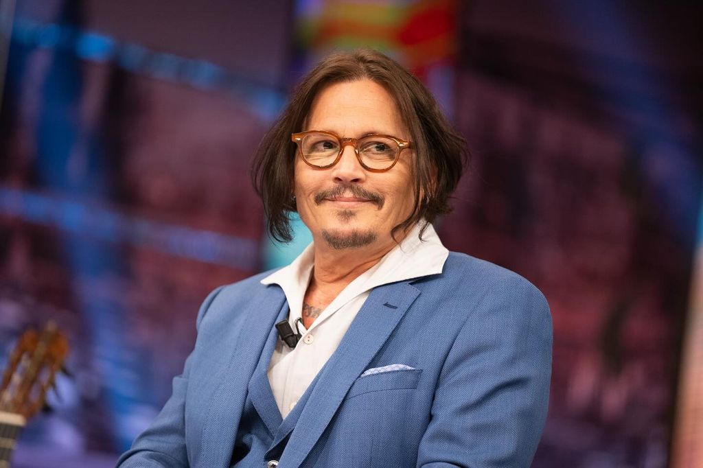 Johnny Depp en su visita a 'El Hormiguero'.