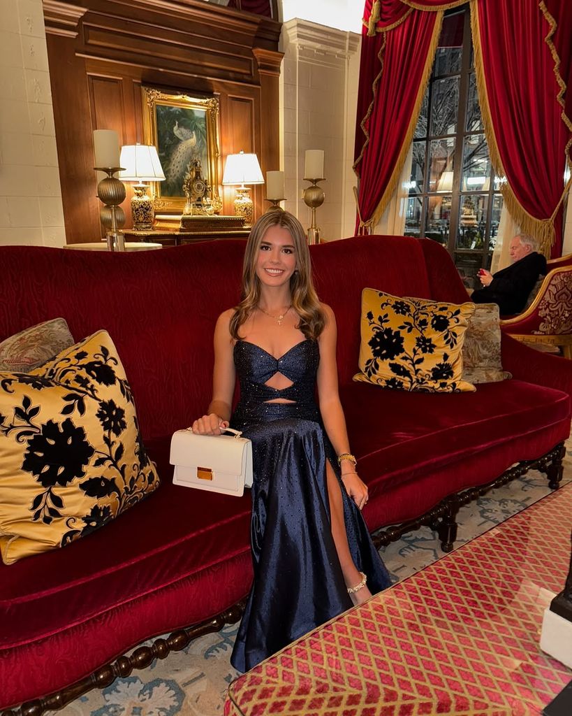 Kai Trump lució bellísima en con su vestido de gala