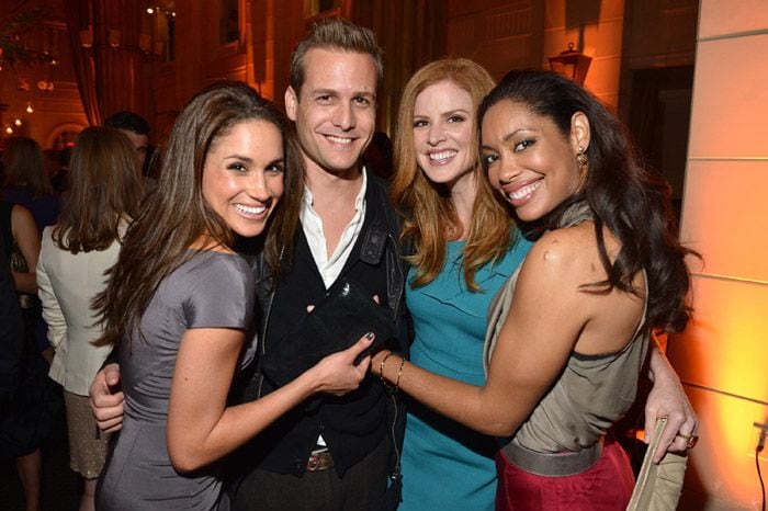 Meghan Markle, Gabriel Macht, Sarah Rafferty y Gina Torres