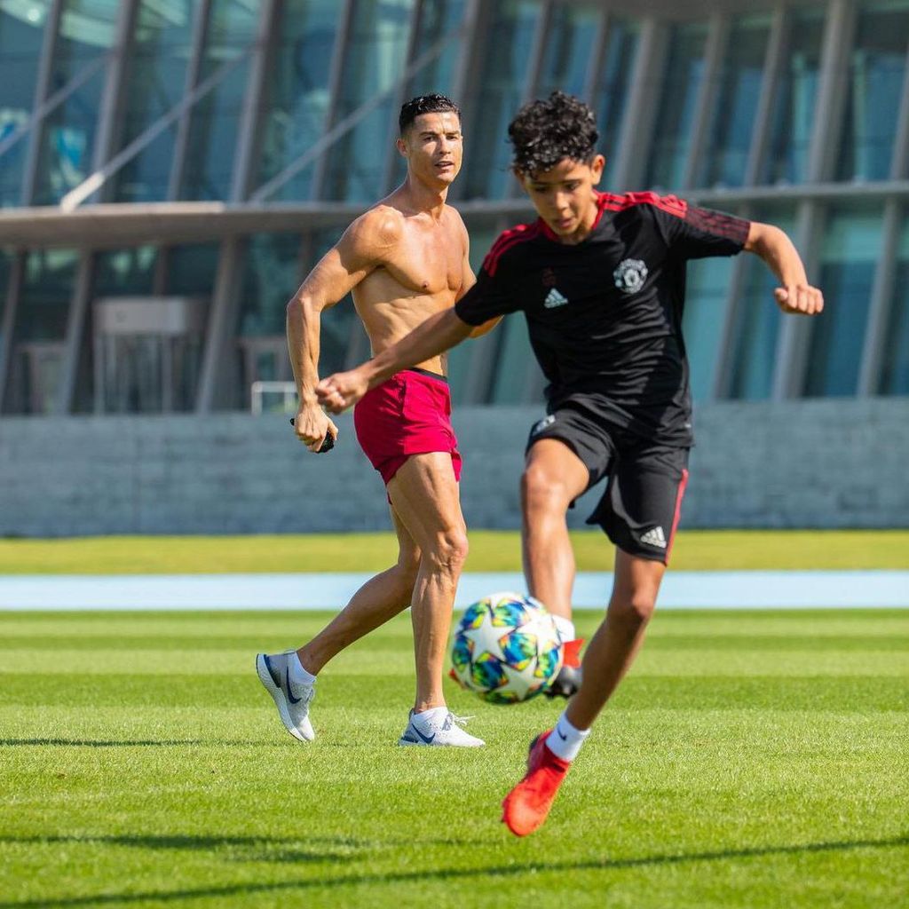 Cristiano Ronaldo y su hijo, Cristiano Ronaldo Jr.