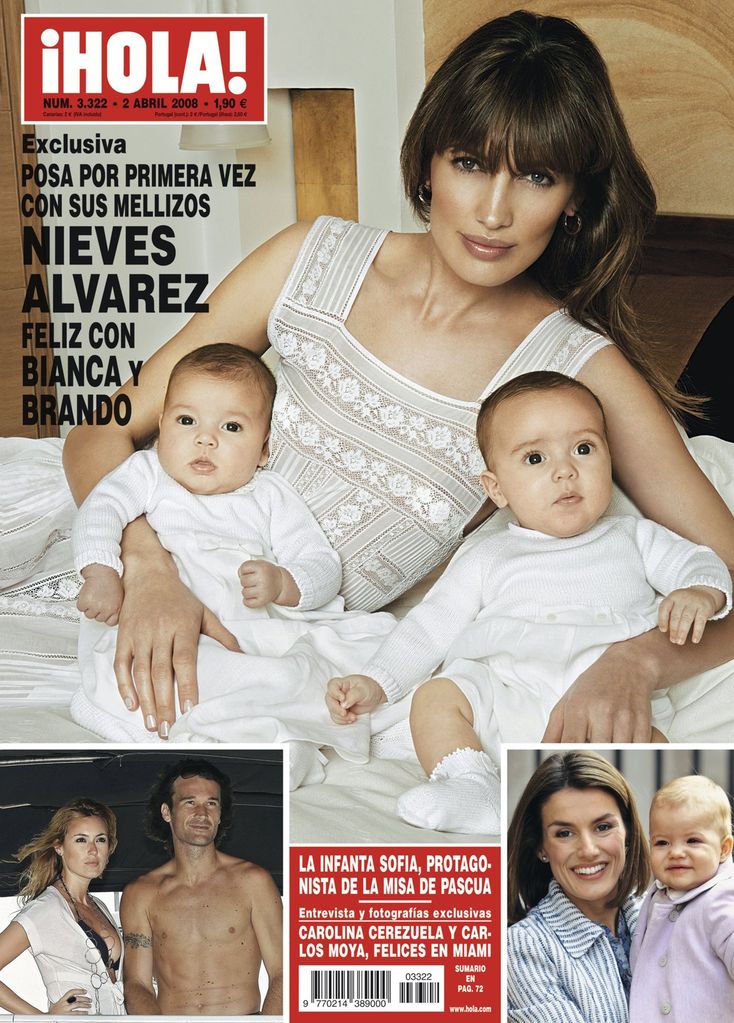 Nieves Álvarez portada mellizos