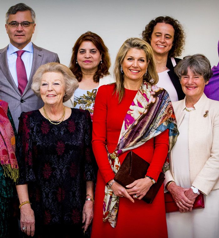 Máxima de Holanda, vestido rojo