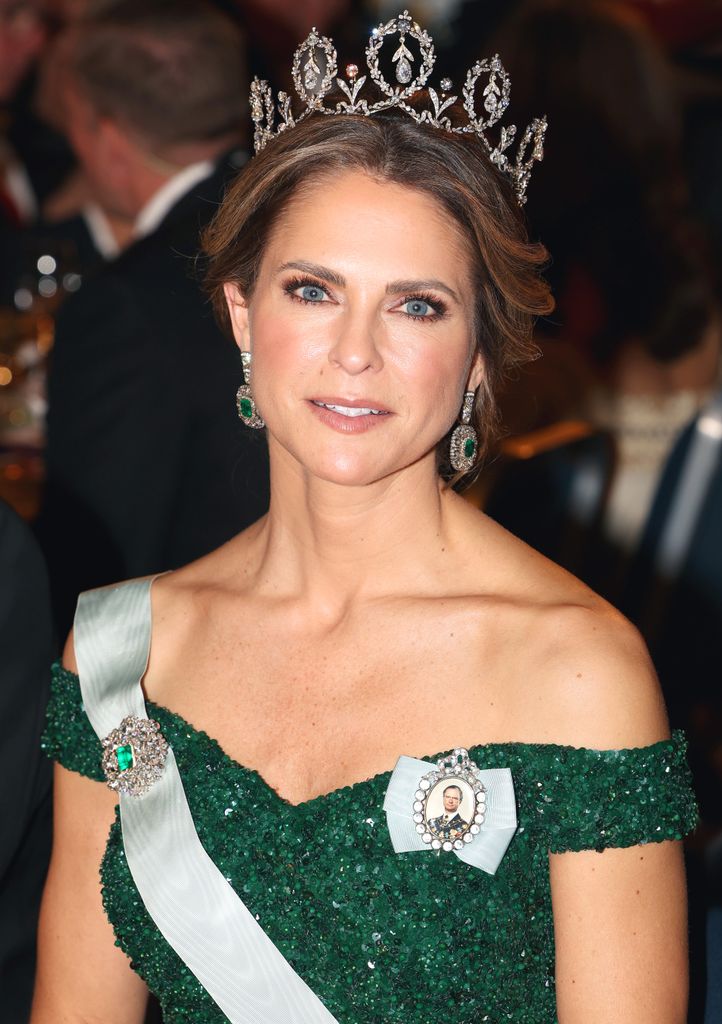 Princess Madeleine of Sweden, Duchess of Hälsingland and Gästrikland attends the Nobel Prize Banquet 2024 at Stockholm City Hall on December 10, 2024 in Stockholm, Sweden. (Photo by Pascal Le Segretain/Getty Images)