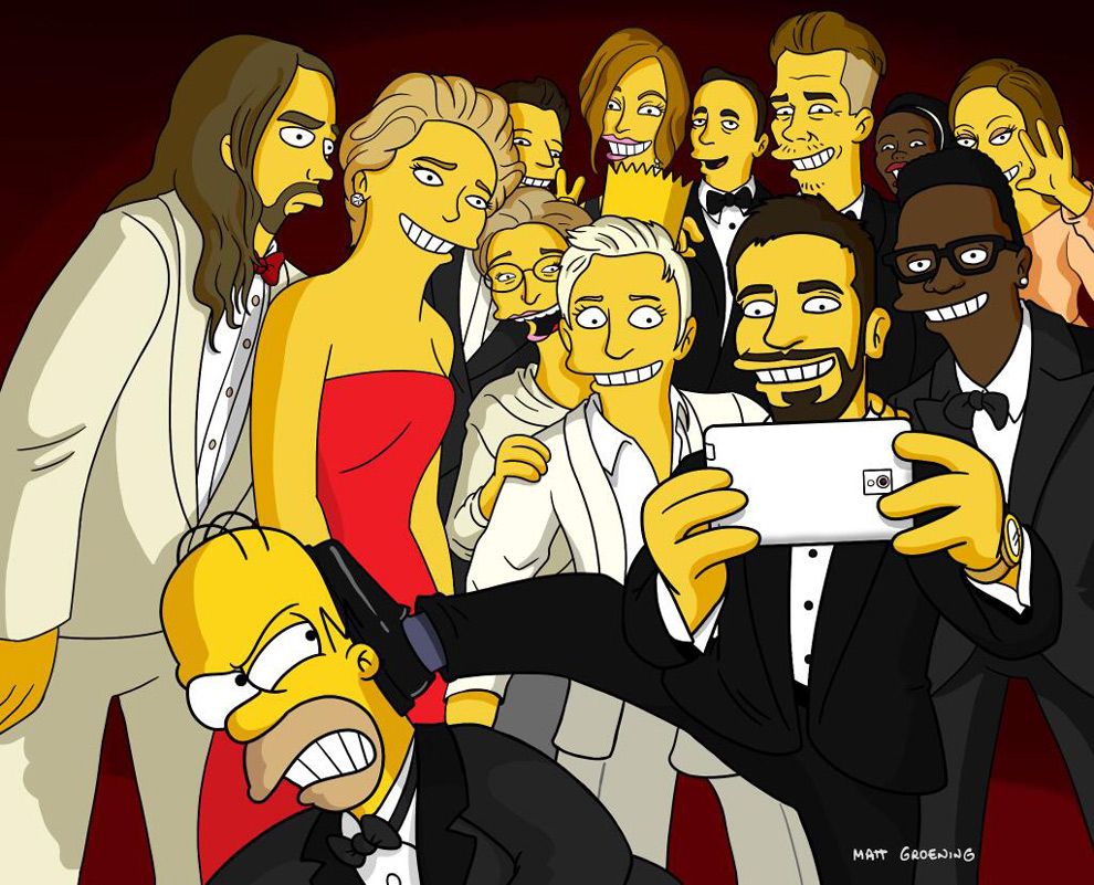 selfie simpsons 