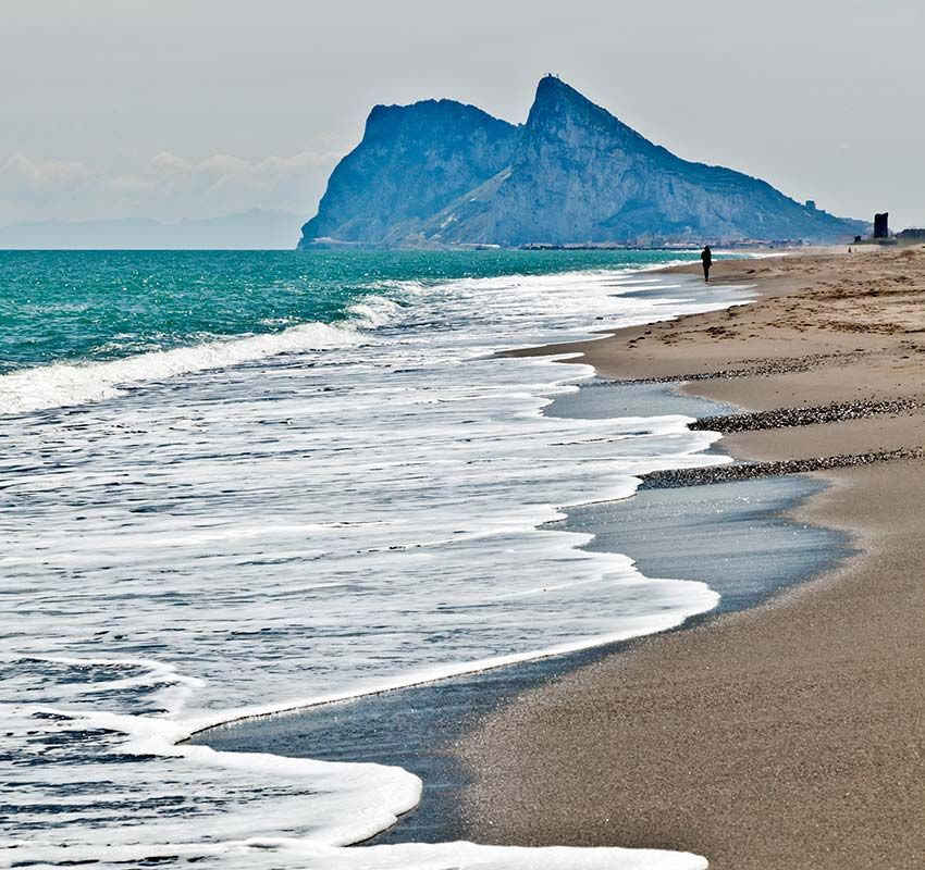 Vistas del Peñón de Gibraltar desde Sotogrande, Cádiz