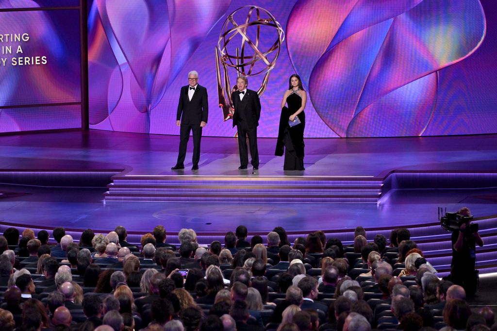 Steve Martin, Martin Short y Selena Gomez en la 76º edición de los Premios Emmy se ha celebrado en el Peacock Theater de Los Ángeles el 15 de septiembre de 2024