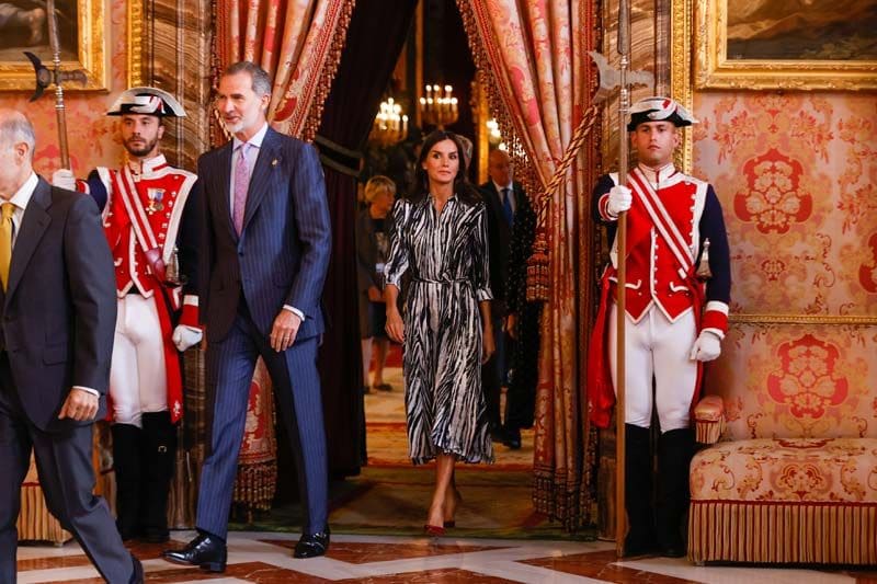 Los Reyes Felipe y Letizia en el Palacio Real