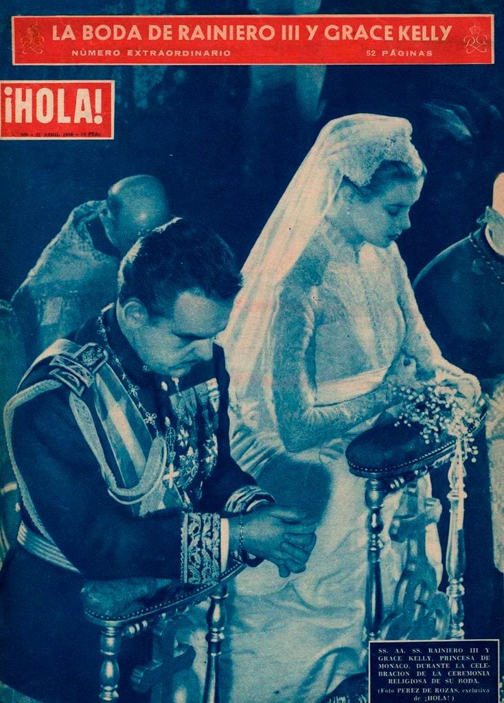 Portada de la boda de Grace Kelly y Raniero de Mónaco, revista ¡HOLA!