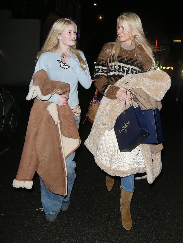 Claudia Schiffer y su hija pequeña, Cosima, como dos gotas de agua