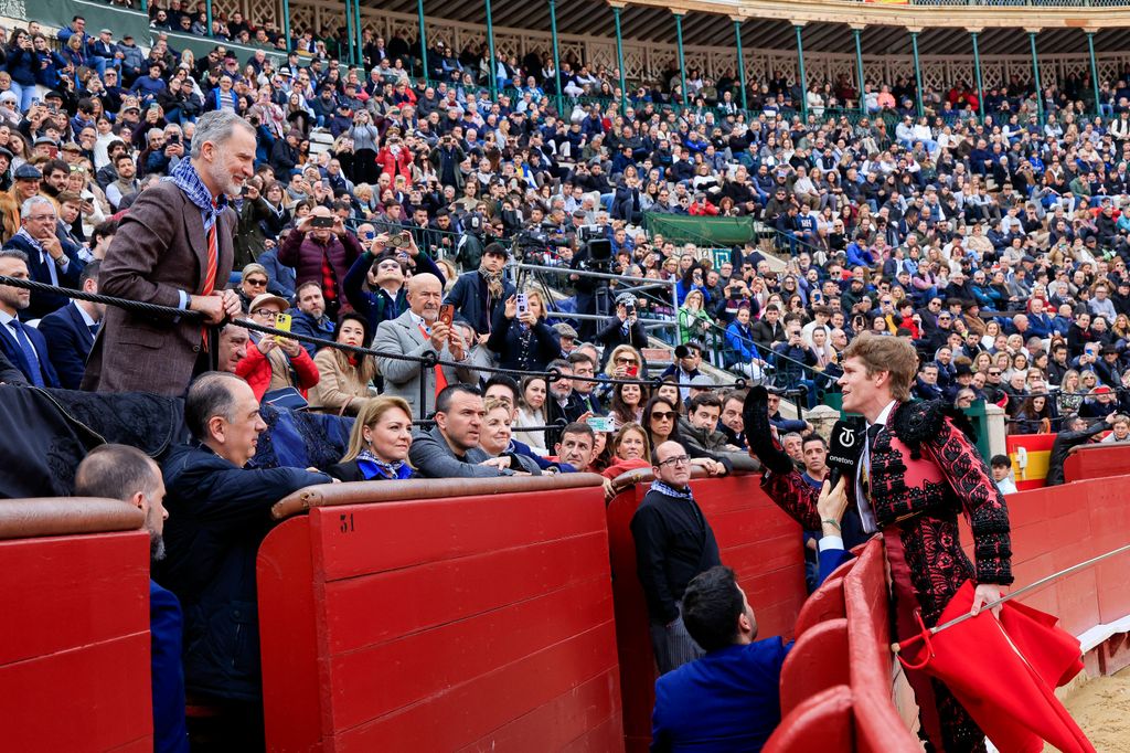 Spanish King Felipe VI attending Corrida por la Dana in Valencia on Wednesday, 19 March 2025.