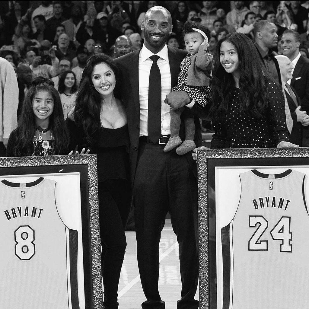 Kobe Bryant y su familia