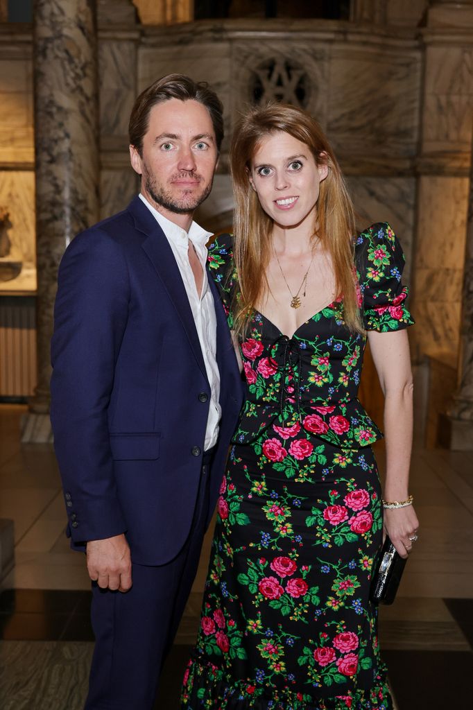 Edoardo Mapelli Mozzi and Princess Beatrice of York attend the private view for "Gabrielle Chanel. Fashion Manifesto" at the Victoria & Albert Museum on September 13, 2023 in London, England. (Photo by Dave Benett/Getty Images for the Victoria & Albert Museum)