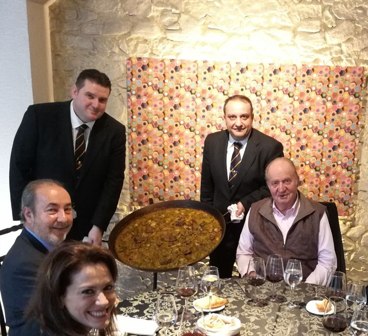 La paella ‘madrileña’ de don Juan Carlos y la infanta Margarita