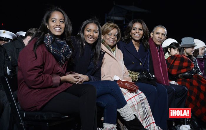 Michele Obama y su familia