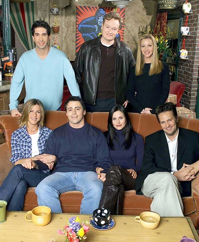 Los actores de Friends en una imagen promocional de la serie