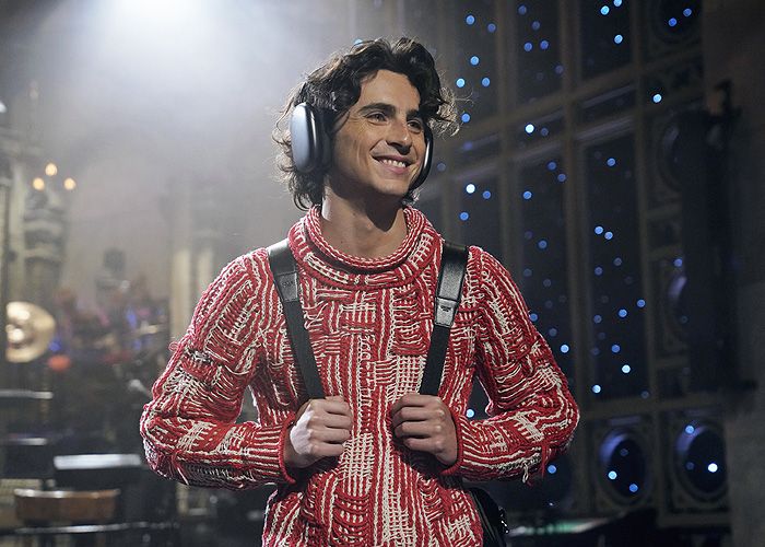 Timothée Chalamet en Saturday Night Live 