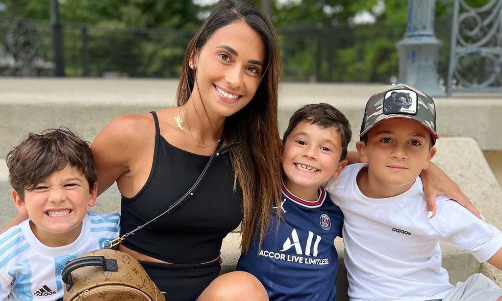 Thiago, Mateo y Ciro; hijos de Lionel Messi y Antonela Roccuzzo