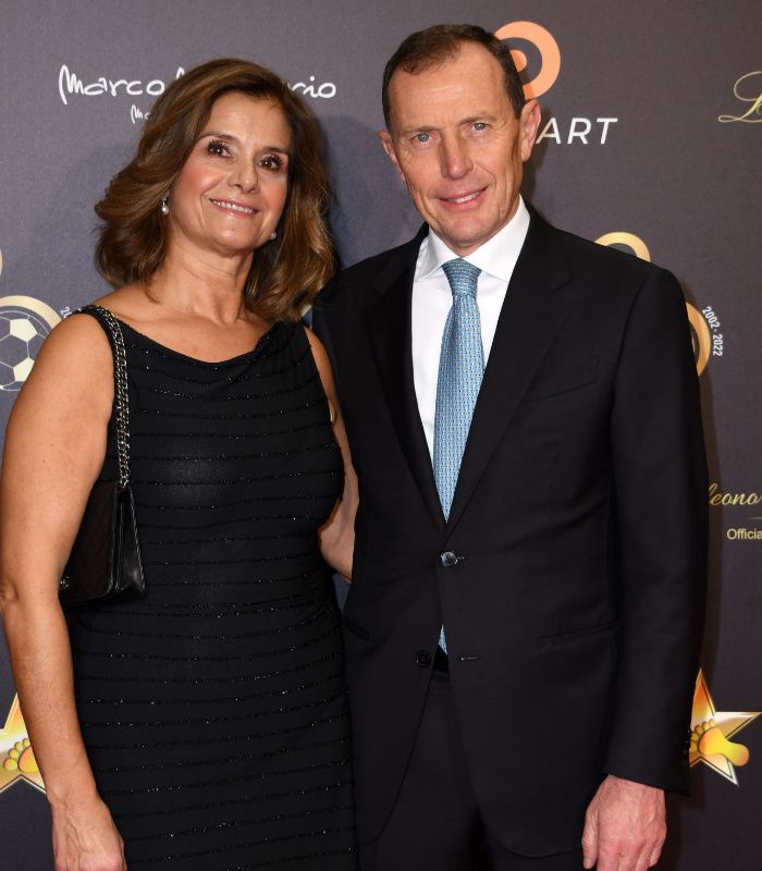 Butragueño y su mujer Sonia González en la gala 'Golden Foot Awards'