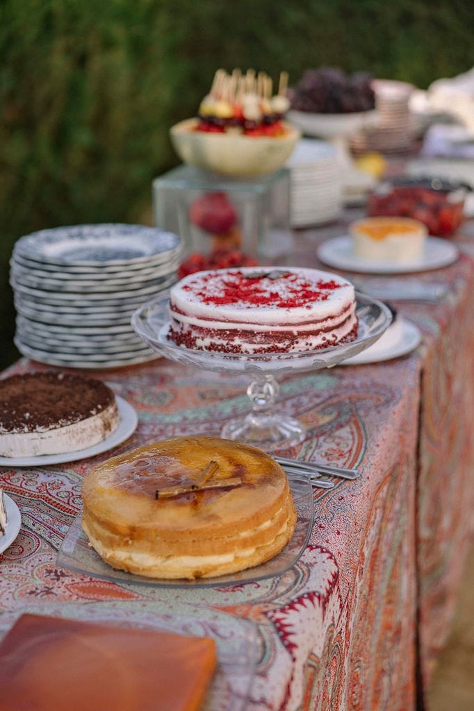 Mesa de postres de boda