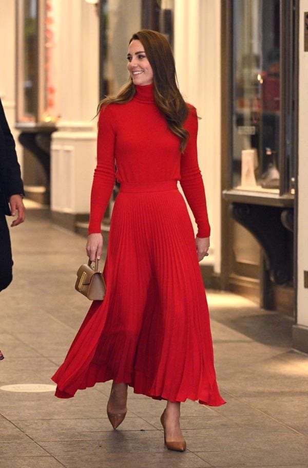 kate middleton look rojo