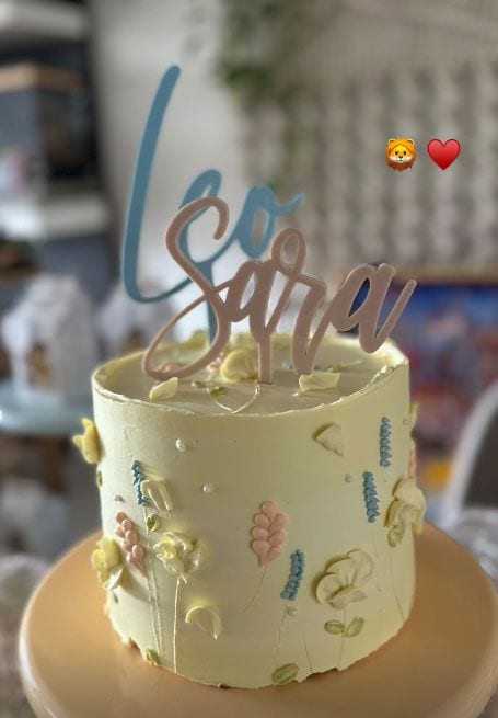 La tarta de cumpleaños de Sara Carbonero y de su sobrino Leo