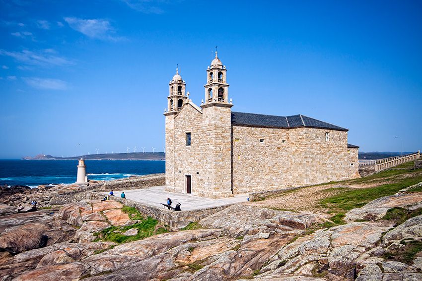 Santuario de la Virgen de la Barca en Muxía, Costa da Morte, Galicia