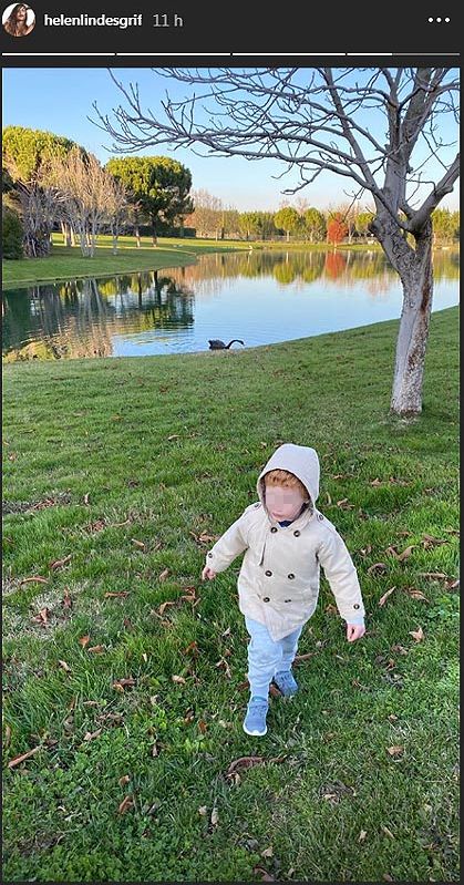 Helen Lindes y Rudy Fernández: fin de semana de risas en el campo con los niños