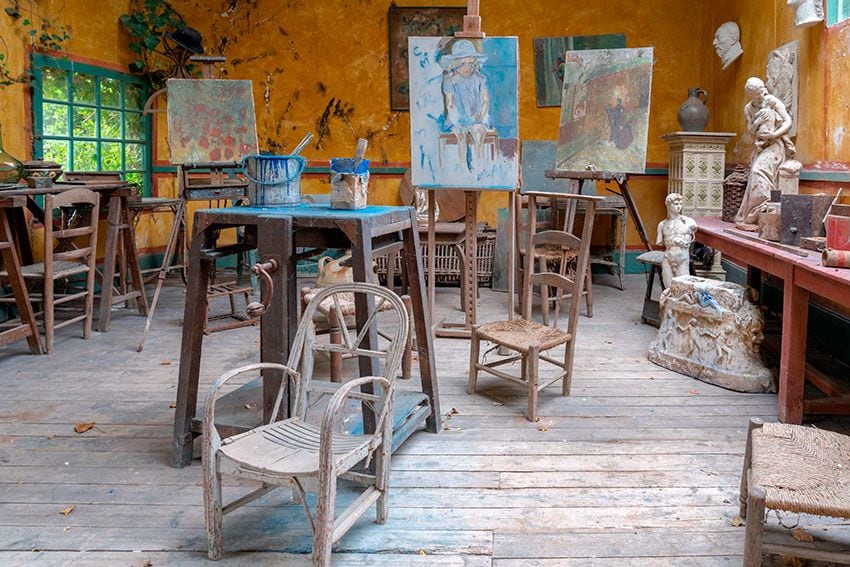 Estudui de Claude Monet en Giverny, Normandía, Francia