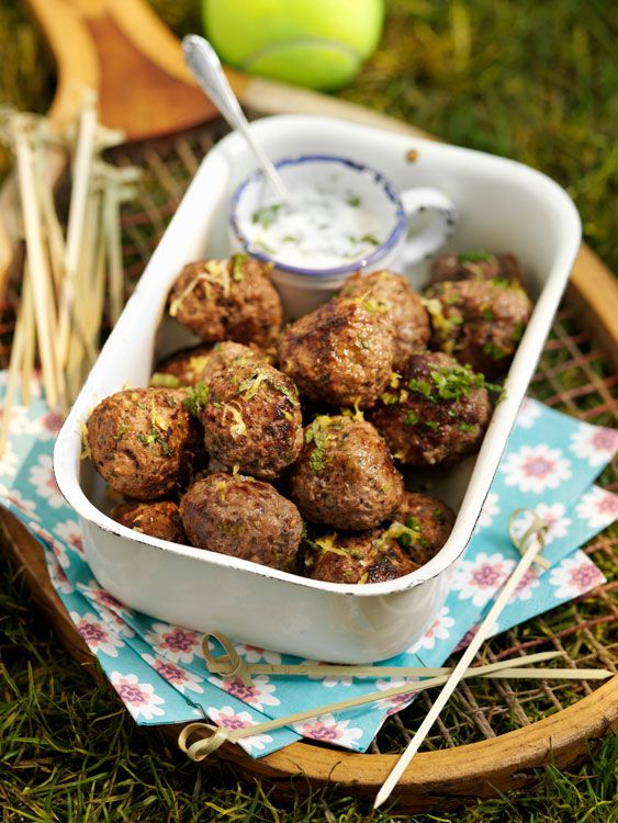 Albóndigas con salsa de yogur