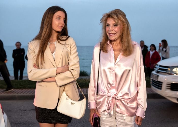 La baronesa Thyssen junto a su hija Carmen