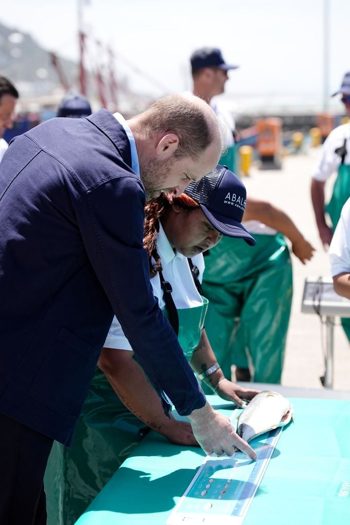 Prince William, Prince of Wales, meeting fishermen Visit to 2023 Earthshot Finalist, Abalobi, Prince William, Prince of Wales visit to Cape Town, South Africa 