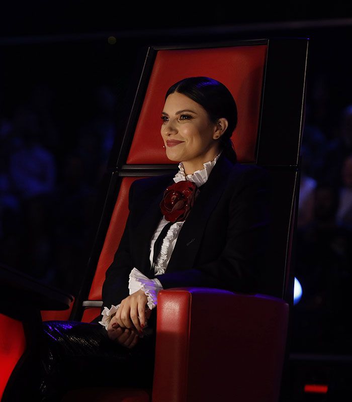 Laura Pausini disfruta de los primeros directos de 'La Voz'