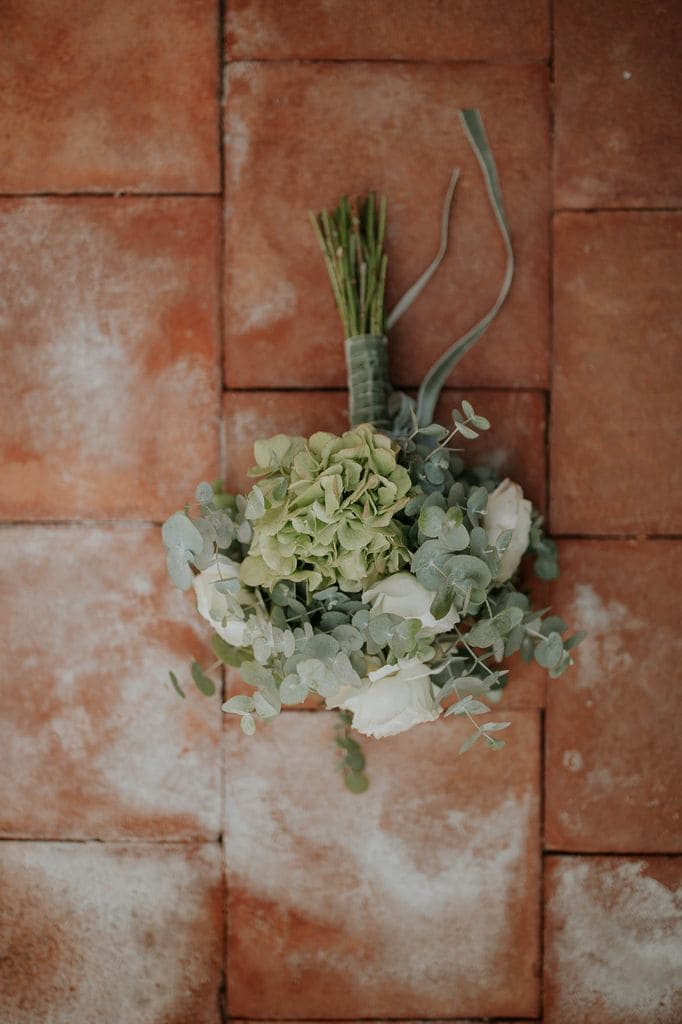 ramo de novia de hortensias