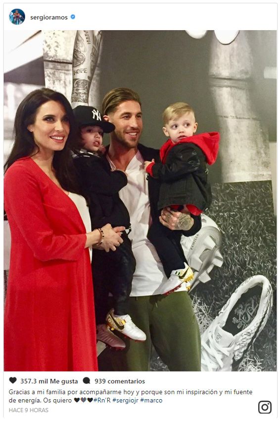 Los hijos de Pilar Rubio y Sergio Ramos, dos peques a la última moda