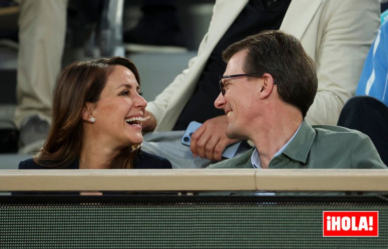 Joaquín y Marie de Dinamarca en Roland Garros