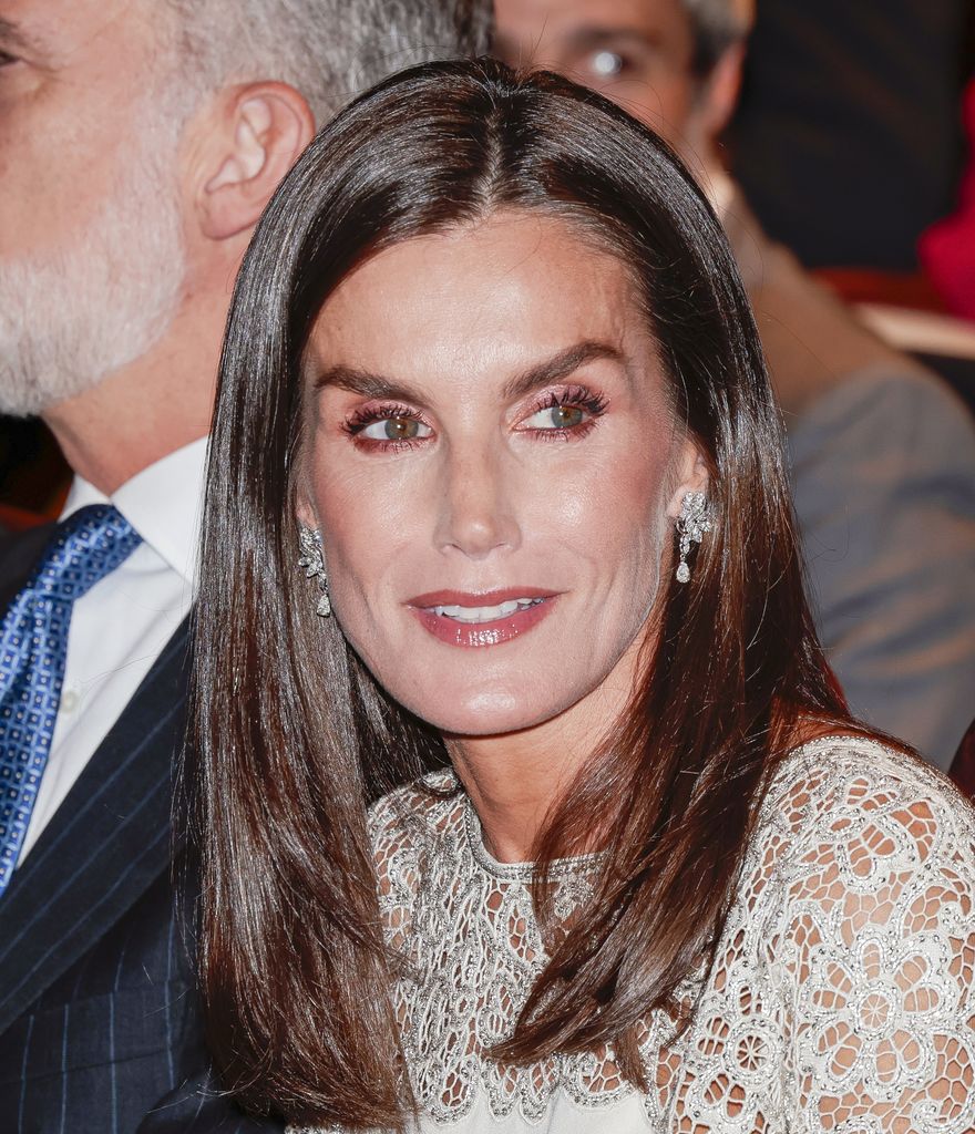 La reina Letizia en los Premios Nacionales de la Cultura en Madrid el 10 de octubre de 2024