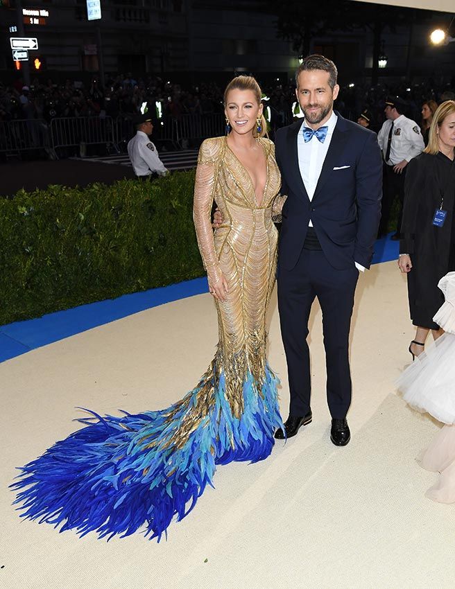 Blake Lively y Ryan Reynolds en la MET Gala de 2017