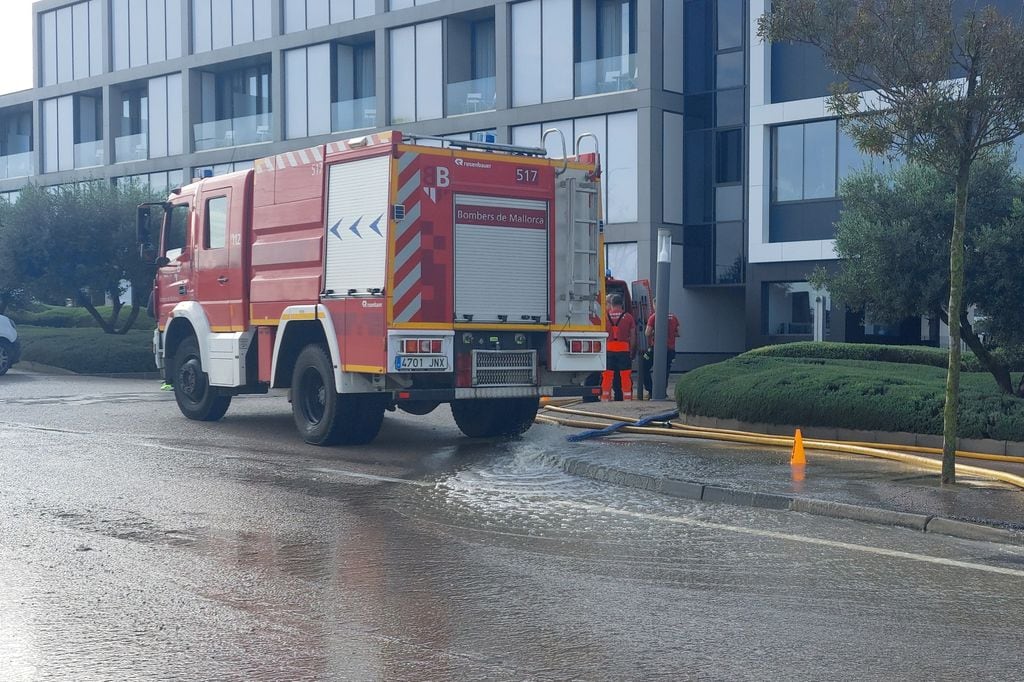 Los bomberos en la Rafael Nadal Academy