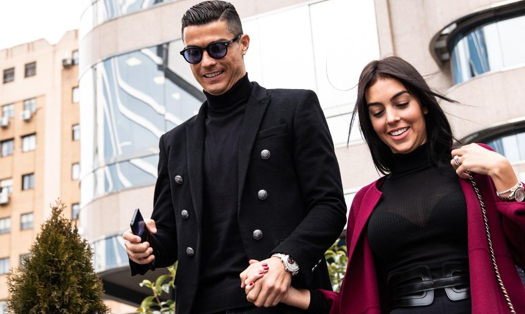 portuguese soccer player cristiano ronaldo leaves from the