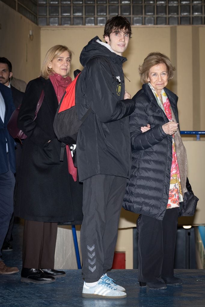 Pablo Urdangarin, Infanta Cristina y Reina Sofía