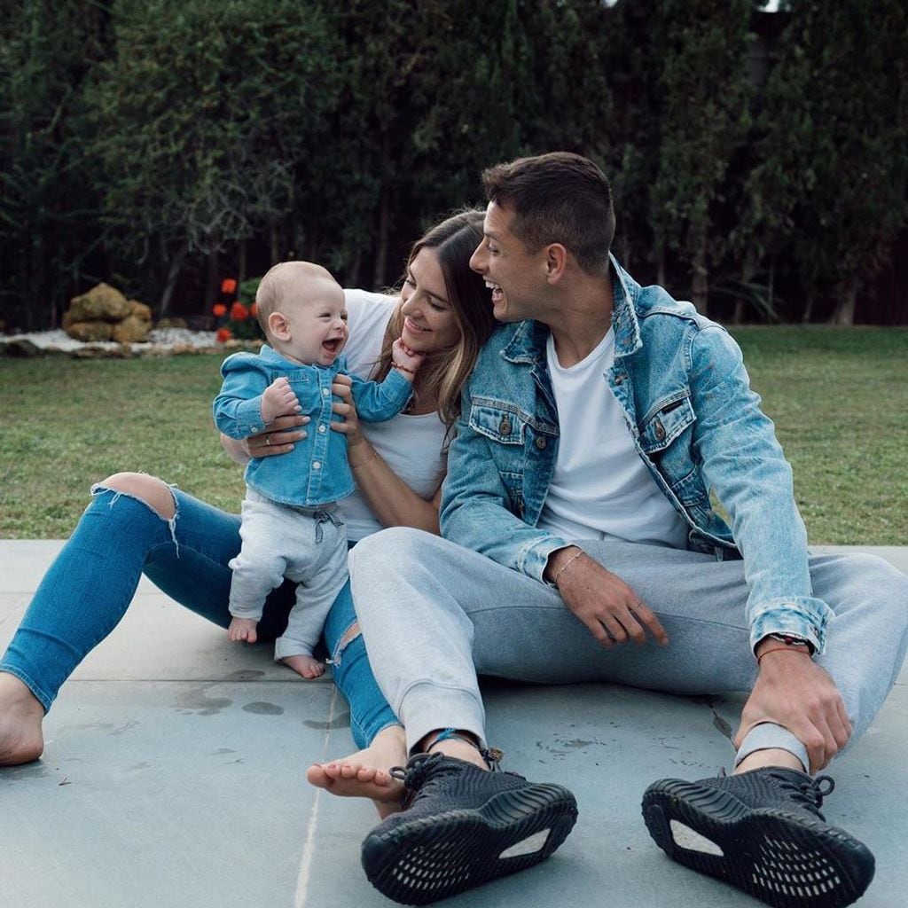 Javier \'Chicharito\' Hernández y su familia