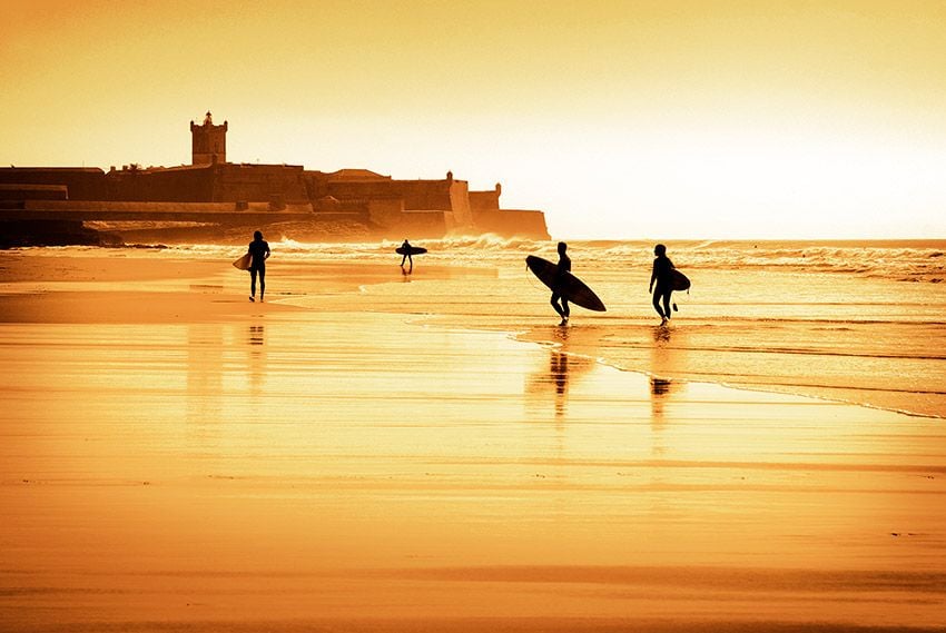 Playa de Carcavelos, Estoril, Portugal