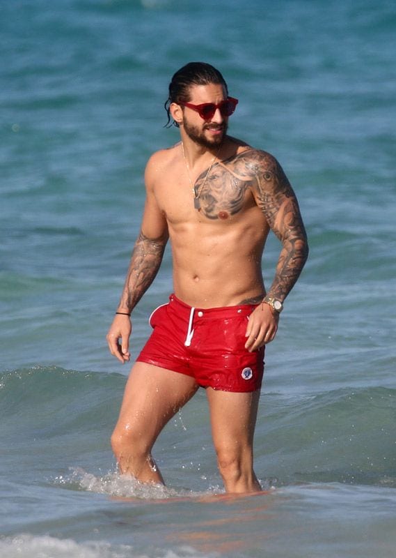 Maluma en bañador en Miami