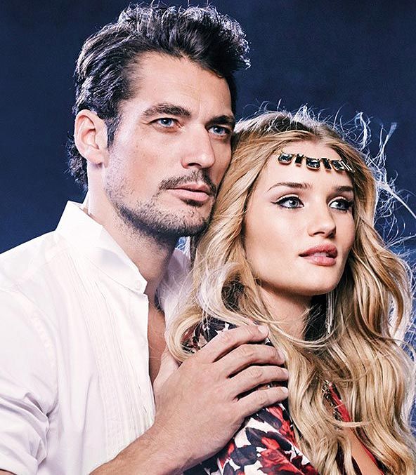 Rosie Huntington-Whiteley y David Gandy