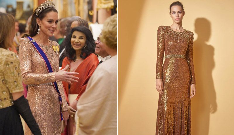 Sarah Jessica Parker se inspira en Kate Middleton con un vestido de lentejuelas