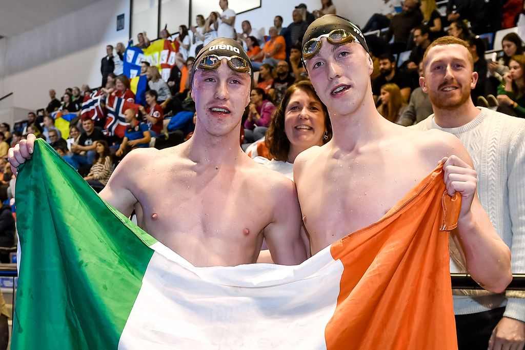 Daniel Wiffen y su hermano Nathan comparten el amor por la natación.