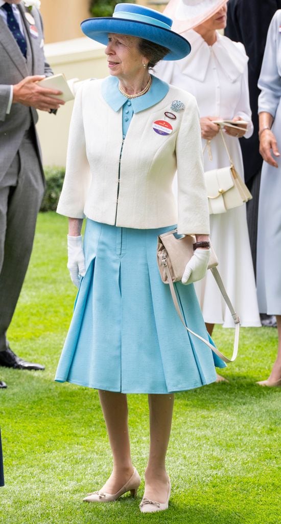 La princesa Ana en Ascot con un vestido que estrenó hace años