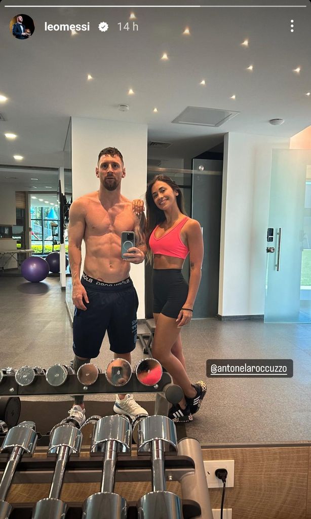 Messi y Antonela Roccuzzo