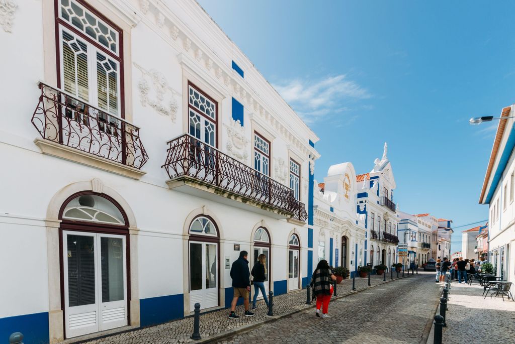 Edificios de Ericeira, Portugal.